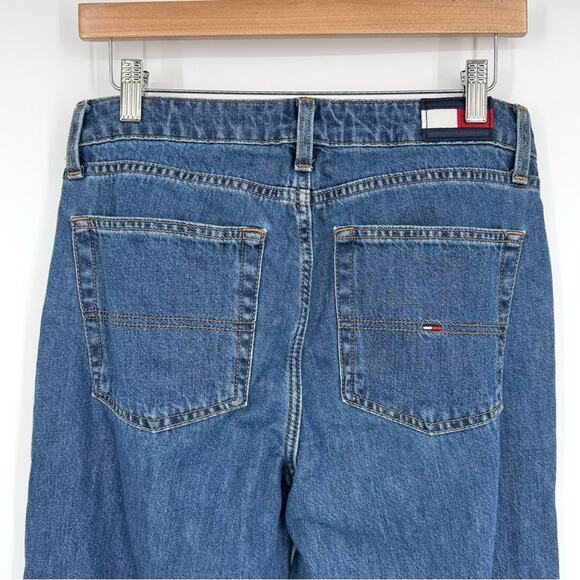 Tommy Hilfiger Women's Side Snaps‎ Wide Leg Blue Jeans Size 6 - Picture 8 of 12